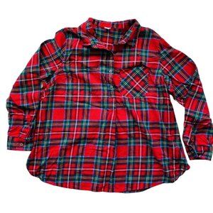 Old Navy Plaid Flannel Maternity Women's Size Small Excellent very gently used c
